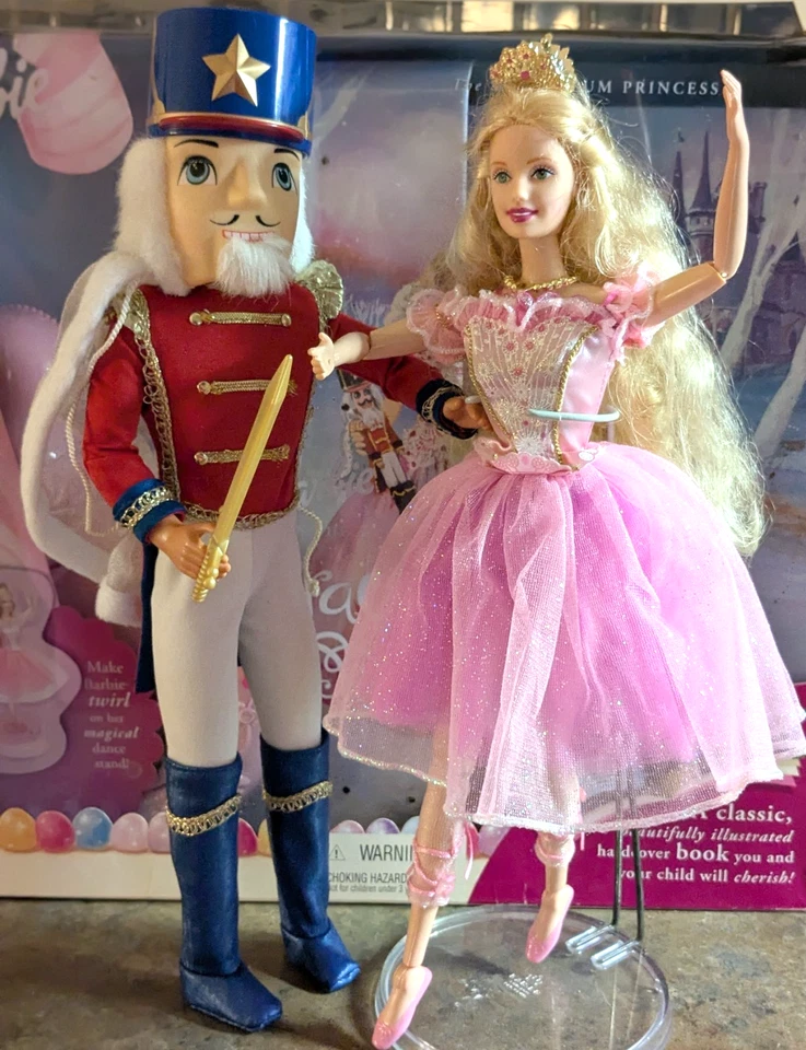 Barbie NUTCRACKER SUGARPLUM PRINCESS Deluxe Set w/BOOK & BOX + PRINCE/NUTCRACKER - Image 3 of 4