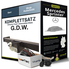 Anhängerkupplung starr für MERCEDES Sprinter +E-Satz NEU ABE PKW