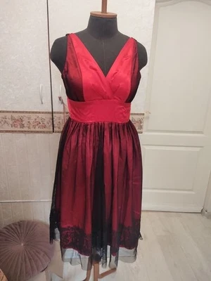 Women Diane von Furstenberg Dress Red Silk 34 - Bild 1 von 4