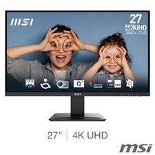 MSI MP273U Pro 27" 4K UHD IPS Monitor 3840x2160 65Hz 4ms DisplayPort Black