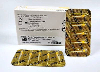 3M ESPE RelyX Fiber Post Size 1 (1.3 mm) Yellow 10 pieces