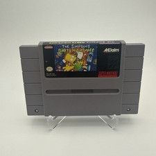 The Simpsons: Bart's Nightmare - SNES (Super Nintendo, 1992) Authentic Tested
