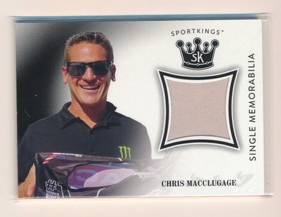CHRIS MACCLUGAGE 2018 SPORTKINGS VOLUME 1 MEMORABILIA #SMCM1 MACC RACING