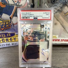 Panini 2024 Select Johnny Furphy Kansas Jayhawks Jumbo Rookie Swatch JRS-FUR PS…