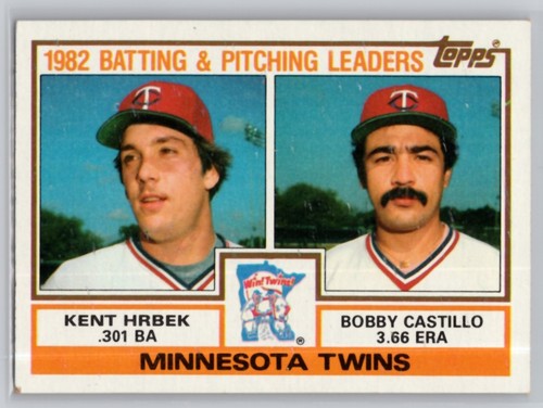 1983 TOPPS #771 TWINS LEADERS / CHECKLIST (KENT HRBEK / BOBBY CASTILLO)