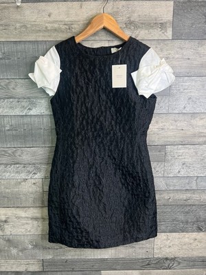 Sister Jane Dream Minikleid Gr. M UK 10 schwarz Paddock Jacquard A Linie Event