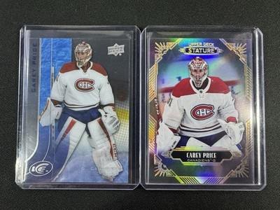 CAREY PRICE 2014-15 UD ICE HOCKEY #71 AND 2020-21 STATURE #72