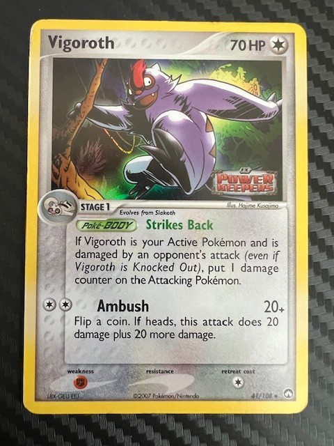 Pokémon TCG Vigoroth EX Power Keepers 41/108 Reverse Holo Uncommon MP