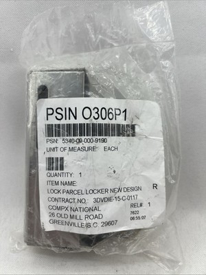 New Design - Dual Lock for Parcel Locker | PSIN 0306P1 | PSN 5340-09-00-9190