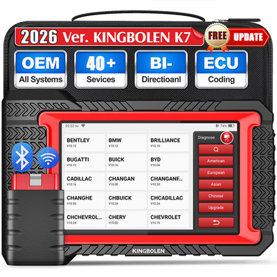 2026 KINGBOLEN K7 Auto KFZ OBD2 Diagnosegerät Alle System Active Test ECU Coding
