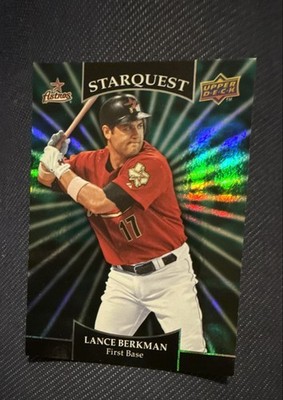 2009 Upper Deck - Starquest Lance Berkman #SQ-18 Emerald Super Rare