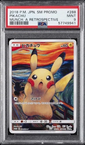 2018 POKEMON JAPANESE SM PROMO MUNCH: A RETROSPECTIVE #288 PIKACHU PSA 9