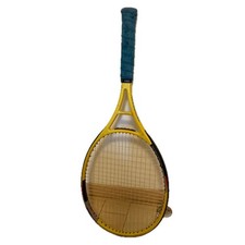 Bridgestone Tennis Racket Used Yellow Damage Requiring Grip Replacement