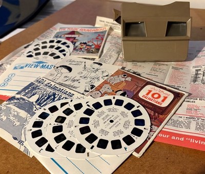 Sawyers Viewmaster Model G, Vintage 60er Jahre, 101Dalmations, Magic Roundabout Sets