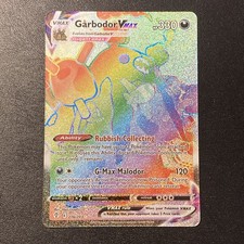 Pokemon Evolving Skies Garbodor VMAX Rainbow Card 216/203