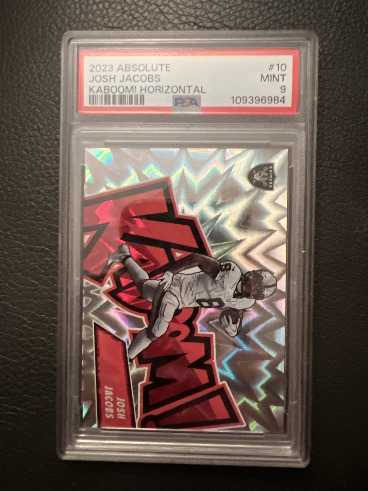 2023 Panini Absolute - Kaboom! Horizontal Josh Jacobs #10