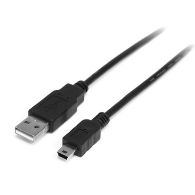 StarTech.com USB2HABM2M 1 m Mini USB 2.0 Cable, 2 m A to Mini B, M/M, USB 2.0 A 