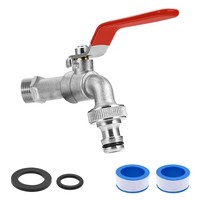 Garten Wasserhahn Absperrhahn Messing Kugelhahn Frostsicher Tropffrei 1/2 Zoll