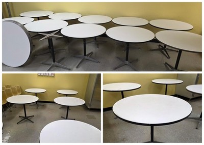 (Lot of 18) 1970s Herman Miller Eames Contract Tables 36'' - FREE FREIGHT