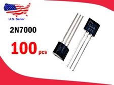 2N7000 (100 pcs) N-Channel 60V 200mA E- MOSFET - Free & Fast shipping
