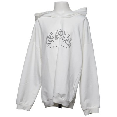 Shein, Kapuzenpullover, Größe: 160, Weiß, Baumwolle/Polyester, Print #Fec