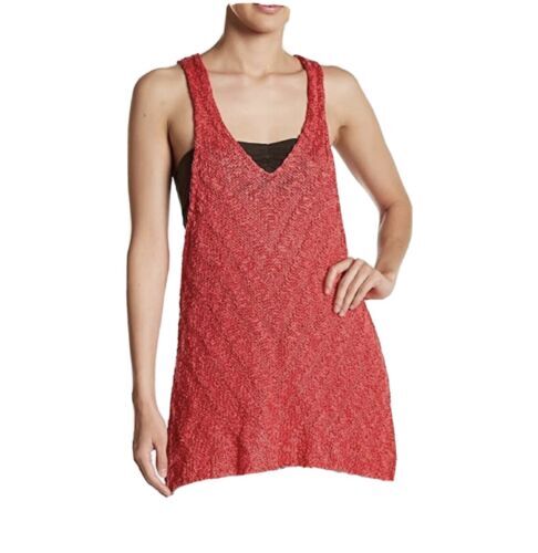 Free People Game Time Cami Racerback Cropped Yoga Tank Top Size Small