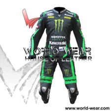 Tom Sykes K Ninja Men Motorbike Racing Leather Suit All Sizes