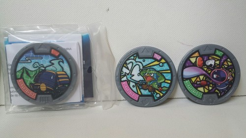 LOTTO nr. 13 YO-KAI WATCH 3 MEDAGLIE SERIE 3 HASBRO NUOVE maclama - Foto 2 di 2