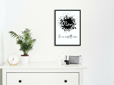 French Print, Quote Print, Printable Wall Art, Edith Piaf Je Ne Regrette Rien