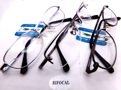 3 pair Bifocal Reading Glasses Compact spring temples frame power +1.0 men Women