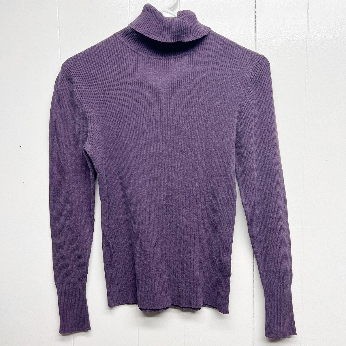 Gap Vintage 90s Y2K Ribbed Purple Turtleneck Top Size XS Gap Vintage 90s Y2K Ribbed Purple Turtleneck Top Size XS