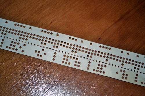 Vintage Soviet Computer Punched Paper Tape with Old Program Code, USSR 1960-1970 - Picture 3 of 10