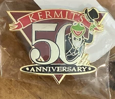 Kermit The Frog 50th Anniversary Pin Employee Exclusive Disney Muppets