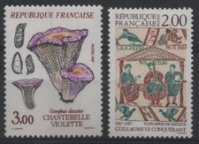 FRANCE 1987:N°2489/2492 CHANTERELLE VIOLETTE/GUILLAUME LE CONQUÉRANT- NEUF**LUXE