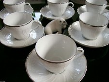 Rosenthal St. Petersburg platinum 6 coffee cups 2 pieces **NEW PRODUCT 2. Choice & Original Box**
