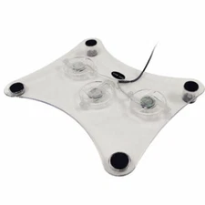 3 Fans USB Cooler Cooling Pad Stand LED Light Radiator for Laptop PC Notebook