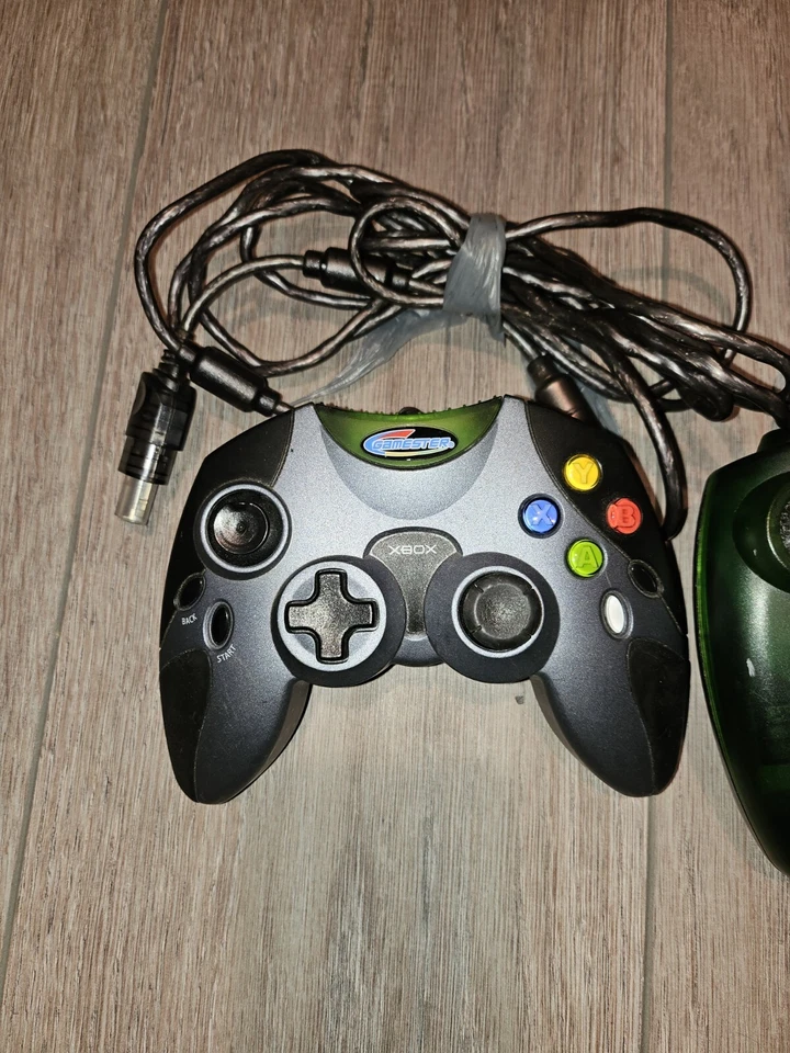 Lot Of 2 XBOX CONTROLLERS Mad Catz And Radica Gamester Missing One End Cord - Image 2 of 4