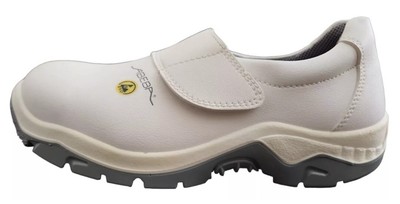 Abeba Anatom 02 Safety White Leather Occupational Steel Toe Shoes Size EU 40 