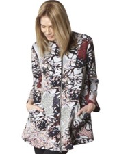 Bryn Walker Juniper Jacket Women S Oversized Lagenlook A Line Full Zip Floral
