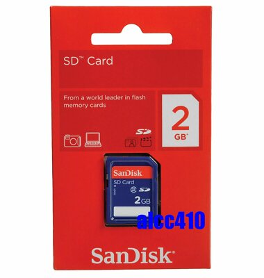 Sandisk 2GB Secure Digital Card 2 GB 2 G SD Memory card in Sydney
