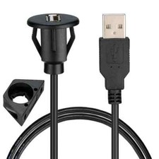 USB Car charger USB male to female extension cable USB flush mount charging