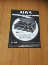 1976 AIWA AD 1300 PIASTRA DOLBY NASTRI LH CASSETTA VINTAGE RETRO AD PUBBLICITA