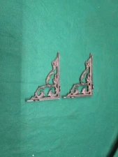 2 Antique Style Shelf Brace Wall Bracket Cast Iron Brackets Corbels