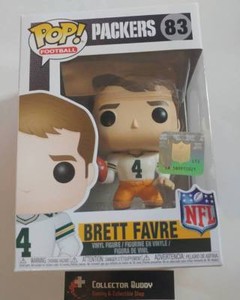 Funko Pop! NFL 83 Legends Brett Favre White Jersey Green Bay Packers Pop Figure | eBay