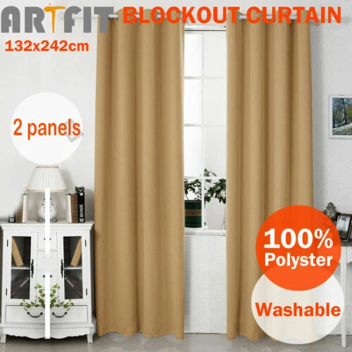 Yellow Window Curtains & Drapes Blackout