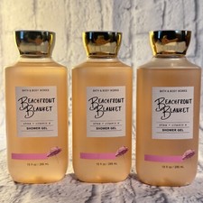 Bath Body Works Beachfront Blanket 3 Bottles Shower Gel 10 oz ea