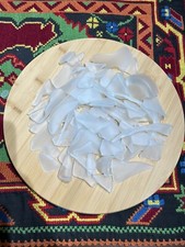 Frosted glasses; Tumbled Glass, Large Pieces Lot 2 Lbs