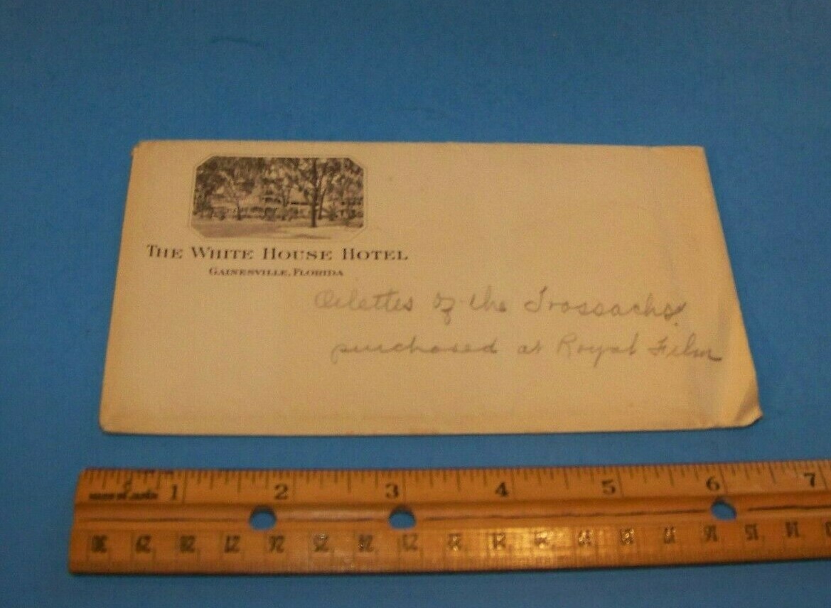 White House Hotel Gainesville, Florida Vintage Hotel Stationery