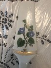 Andrea By Sadek Golden Botanical Purple Iris Floral Cake Plate/Server, New Vtg — photo 4