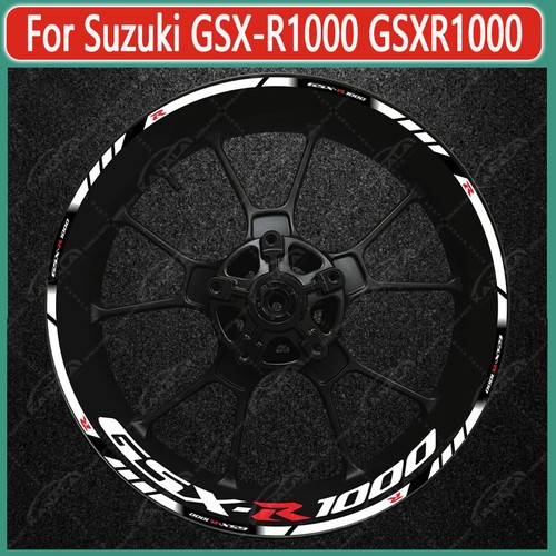 17inch Rim Wheel Decal Sticker Reflective Waterproof For Suzuki GSX-R1000 NEW - Picture 4 of 28